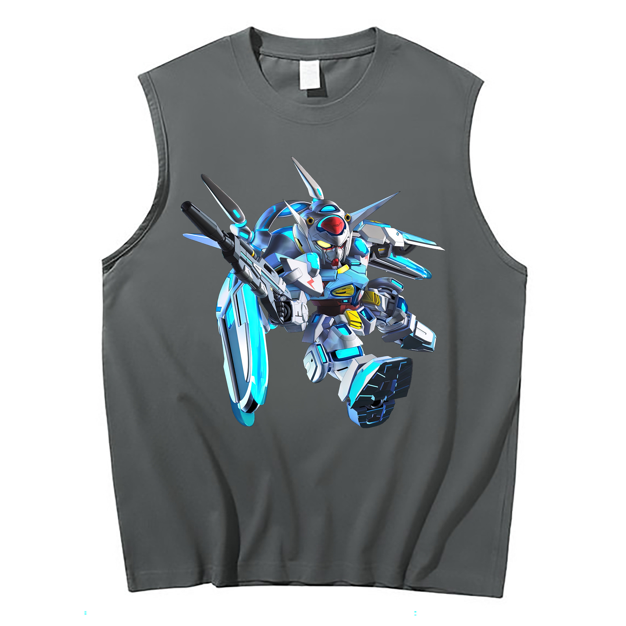 （画像用） 機動戦士ガンダム Mobile Suit Gundam コットン100％タンクトップ（フロントプリント）